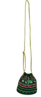 

Anekaant Ethnic Potli(Green)