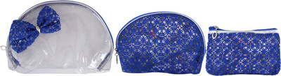 

Super Drool Blue Decorative Bow Multiutility Pouch(Blue)