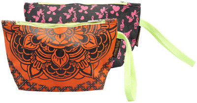 

Kanvas Katha Pack of 2 Pouch Wristlet(Multicolor)