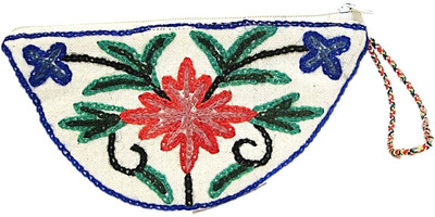 

Muccasacra Easy to Carry Kashmiri Embroidery Stylish Pouch(Multicolor)