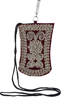 

Magnus Fabulous Zari Embroidery Pouch(Multicolor)