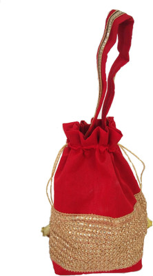 

IndoArtisan IABT 00120 Potli(Red)
