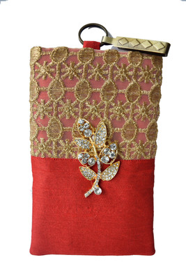 

Mahadev Exports Diamond Haf and Haf Hooked mob Cover Mobile Pouch(Red)