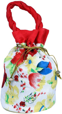 

Janeet PRINTED RED Potli(Red, White)