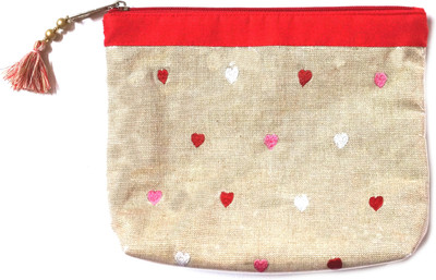 

Needlecrest Valentine Pouch(Beige, Red)