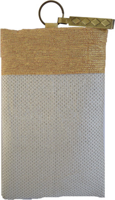

Mahadev Exports Silver dotted Hooked Mob cover Mobile Pouch(Gold)