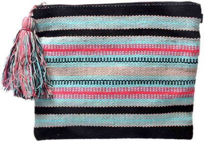 

Diwaah Hand crafted Multi Embroidered Rug handheld Pouch(Multicolor)