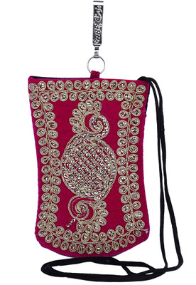 

Magnus Fabulous Zari Embroidery Pouch(Multicolor)