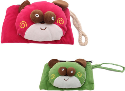 

GeekGoodies Animal Fancy Designer Gift Coin Purse Bag Combo 3 Coin Purse(Green, Red)