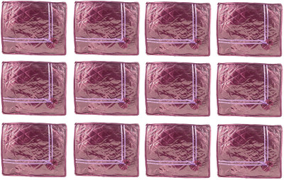 

Annapurna Sales Purple Small Satin Saree Cover - Set of 12 Pcs. Pouch(Purple)