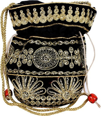 

Purpledip Ethnic Potli(Black)