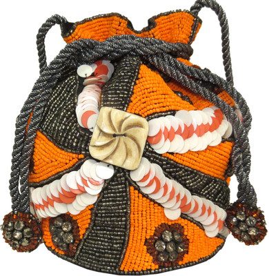 

Kawaii Multi Color Sequins Beaded Potli(Multicolor)