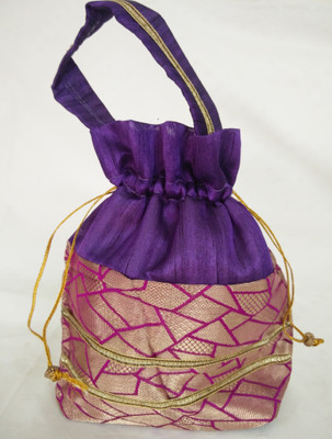 IndoArtisan Batua 2 Wristlet(Purple, Green), Green;purple