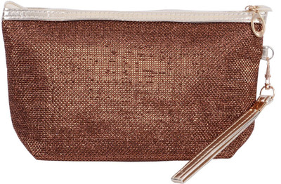 

Bagaholics Multipurpose Cosmetic Makeup Multi utility Pouch Travel Toiletry Kit Pouch(Brown)