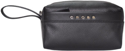 

Cross Men's Genuine Leather Shaving Pouch for Men - Black Pouch(Black)