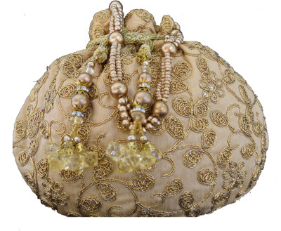 

Mahadev Exports Round work Gold Potli(Multicolor)
