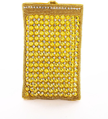 

LadyBugBag Designer Golden Silk Mobile Pouch(Gold)