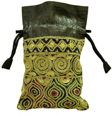 

The India Craft House Kutch Emboidered Potli(Multicolor)