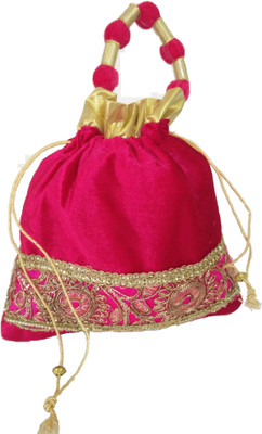

IndoArtisan IABT 103 Potli(Pink)