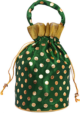 

Decot Paradise Women Gift Pouch & Potli Potli(Green)