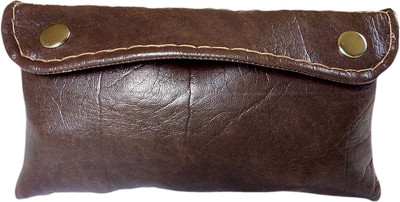

AUK Unisex Leather Hand Purse Pouch(Brown)