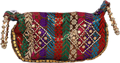 

Decot Paradise Drawstring Clutch Potli(Multicolor)