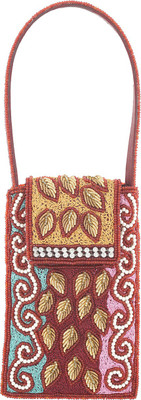 

Vama Fashions Leaf Designed Mobile Pouch(Red)