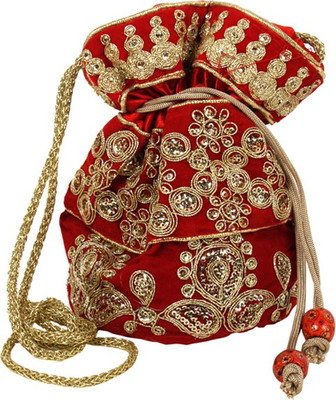 

Purpledip Ethnic Potli(Red)