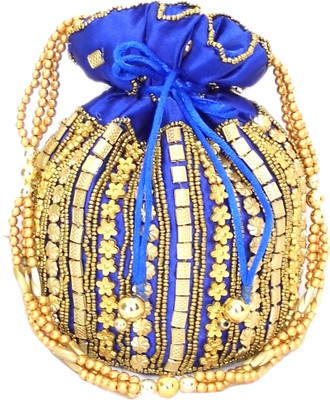 

GiftPiper Bead Pouch Potli(Blue)