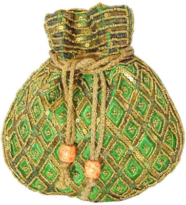

GiftPiper Beaded Drawstring Potli(Multicolor)