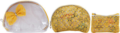 

Super Drool Yellow Decorative Bow Multiutility Pouch(Yellow)
