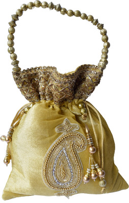 

Mahadev Exports Big Kairi Booti Potli(Gold)