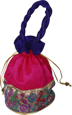

The Ethnic Story Gift Pouch Potli(Pink)