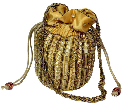 

AVS Polo Desinger Batua Potli(Gold)
