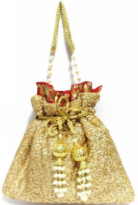 

Saaraa Chain Handle & Tessle Potli(Gold)