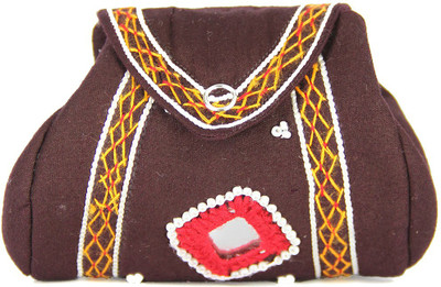 

Womens Cottage Small Purse Coin Purse(Brown)
