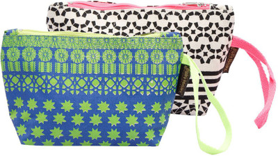 

Kanvas Katha Pack of 2 Pouch Wristlet(Multicolor)
