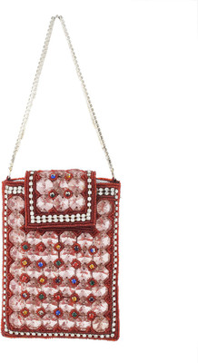 

Vama Fashions Big Stone Designed Mobile Pouch(Red)