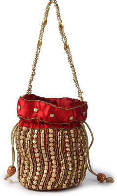 

Ruhi's Creations Red Potli Pouch Potli(Red)