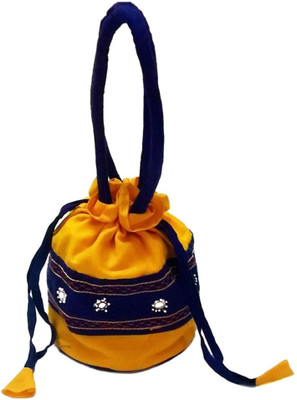 

irin Handcrafted Potli(Yellow)