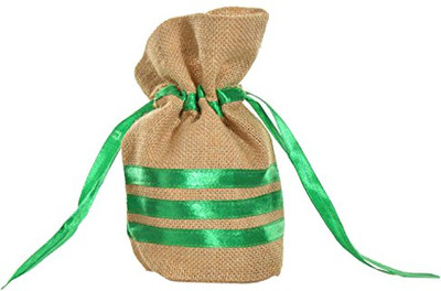 

Kohl Potli Bag Small Green Wristlet(Green)