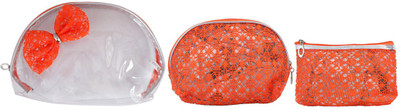 

Super Drool Orange Decorative Bow Multiutility Pouch Pouch(Orange)