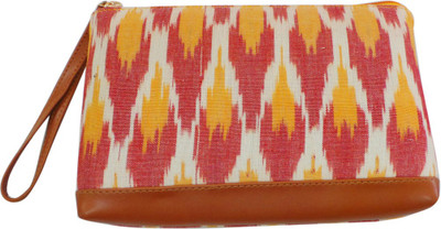 

Bhamini Ikat Print Pouch(Multicolor)