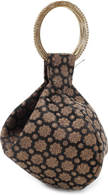 Murcia Potli(Gold, Black), Black;gold