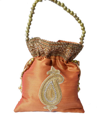 

Mahadev Exports Big Kairi Booti Potli(Orange)