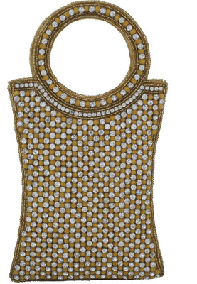 

Vama Fashions Simple and Beautiful Designed Mobile Pouch(Gold)