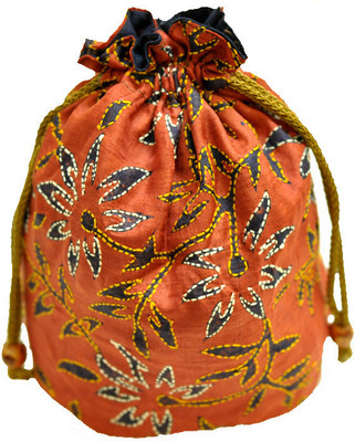

The India Craft House Kutch Emboidered Potli(Multicolor)