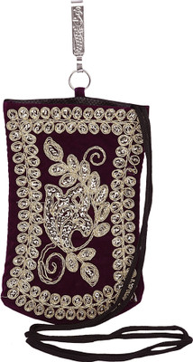 

Magnus Fabulous Zari Embroidery Pouch(Multicolor)