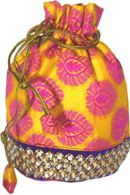 

GiftPiper Embroidered Stone Work Potli(Multicolor)