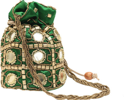 

SAANKHYA SPP-00 Potli(Green)